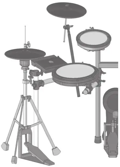 Roland TD 17KVX2 V Drums Series Drumkit - Connect the AC adaptor 5