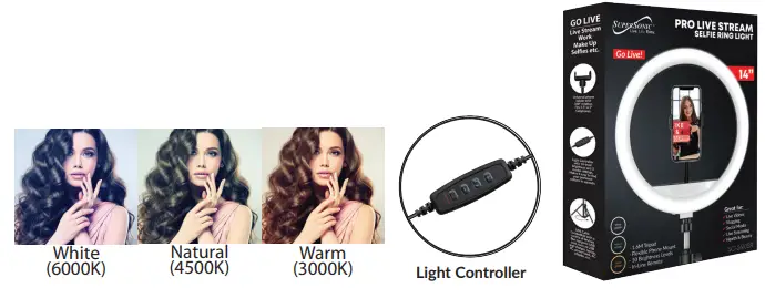 SUPERSONIC-SC-2410SR-Pro-Live-Stream-14-Inch-Floor-Standing-Selfie-Ring-Light-FIG-2