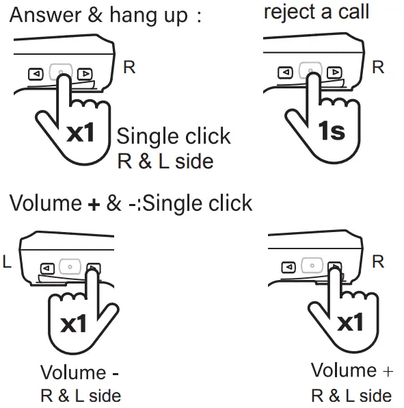 anko 43007639 True Wireless Earbud -Phone call