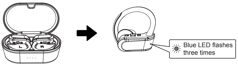 anko 43007639 True Wireless Earbud -Powering on2