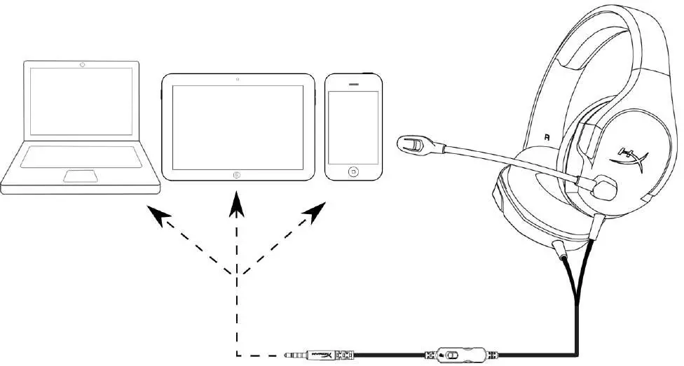 HYPERX HX HSCSCX BK Cloud Stinger Core Headset - Usage 4