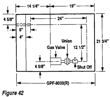 SUPERIOR 8000 Series Decorative Gas Fireplace - ceiling 10