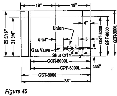 SUPERIOR 8000 Series Decorative Gas Fireplace - ceiling 7