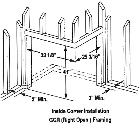 SUPERIOR 8000 Series Decorative Gas Fireplace - installation 3