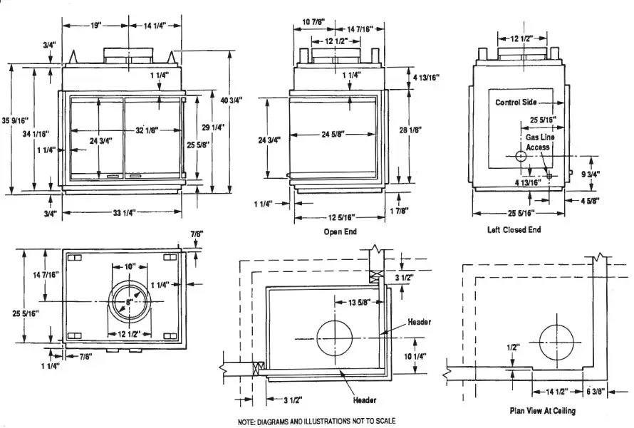 SUPERIOR 8000 Series Decorative Gas Fireplace - overview 6