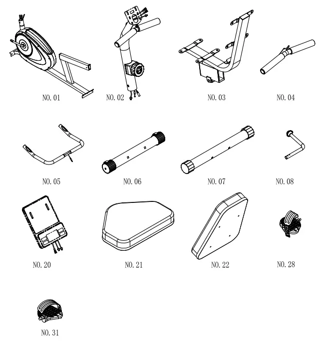 PRE-ASSEMBLY CHECK LIST