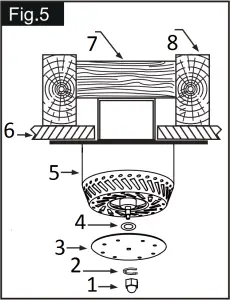 LaSalle Bristol Light Ceiling Fan 36 FIG 5