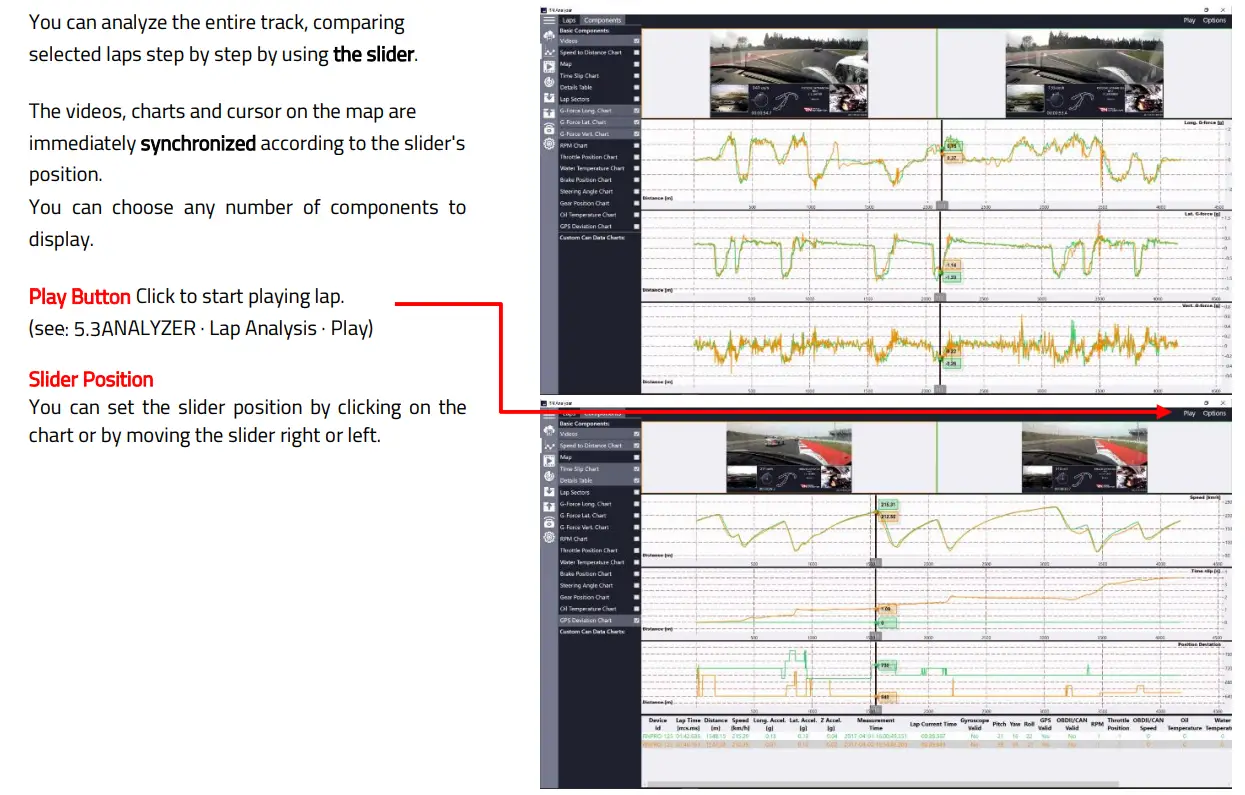Race Navigator RN Analyzer for Windows -- Play Button