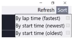 Race Navigator RN Analyzer for Windows -- start
