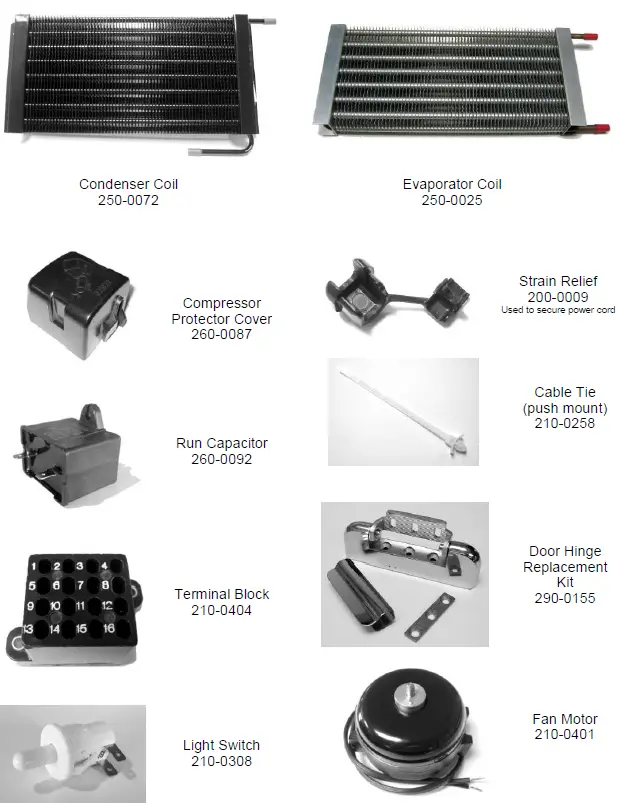 Alfresco ARXE-42 Service and Parts-2