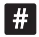 Hash icon