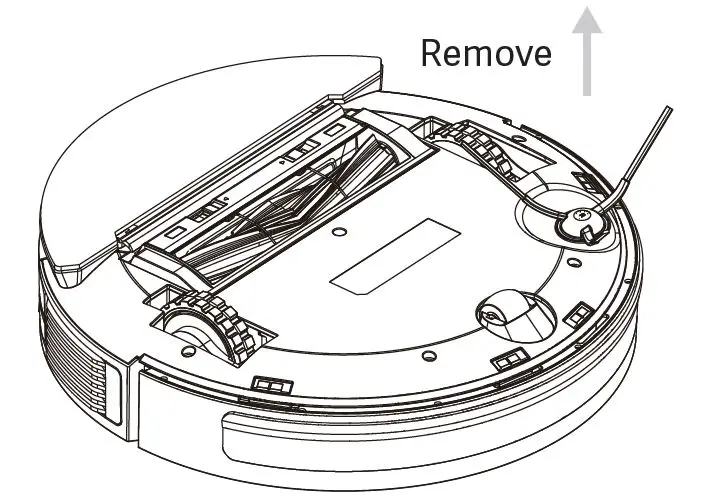 Clean replace side brush