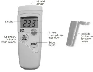 testo 805 Infrared Thermometer - Product Description
