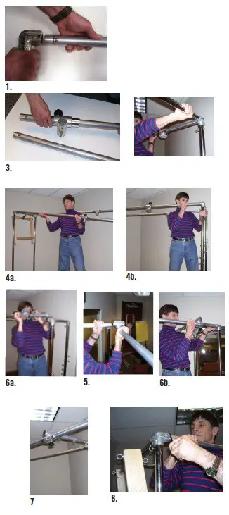 PEAK PILATES Cadillac Trapeze Table - Pole Assembly