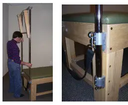 PEAK PILATES Cadillac Trapeze Table - push-through