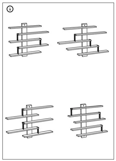 IKEA 303.818.52 LUSTIGT Wall Shelf Instruction fig2
