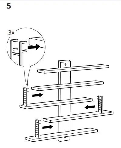 IKEA 303.818.52 LUSTIGT Wall Shelf Instruction fig7