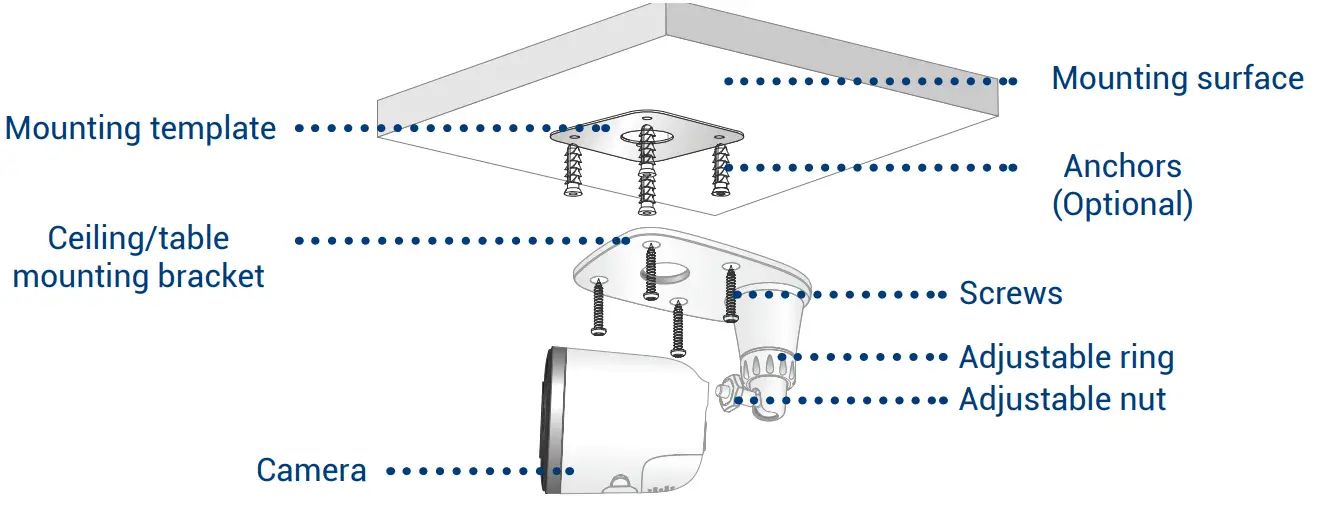 LOREX W482CAD Series 2K Wi-Fi Camera - Ceiling Mounting