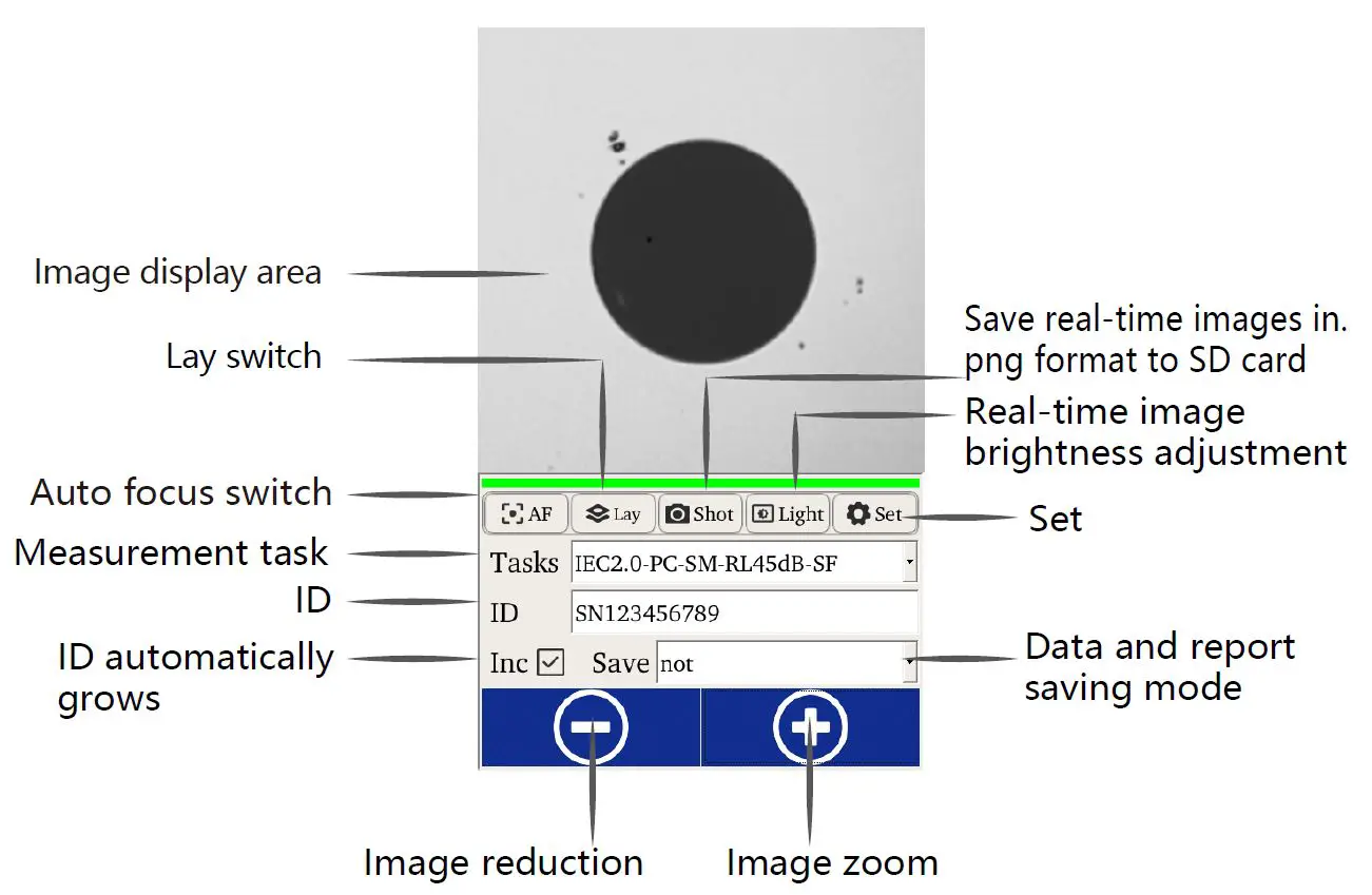 DIMENSION FOI-400AG AutoGet WiFi Intelligent Wireless Portable Fiber End Face Microscope fig2