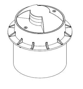 TARGETTI Titano LED Recessed Floor Light Fixture FIG 1