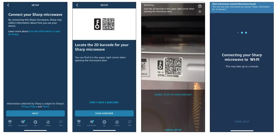 SHARP Smart Countertop Microwave Oven - PAIRING PROCESS 2