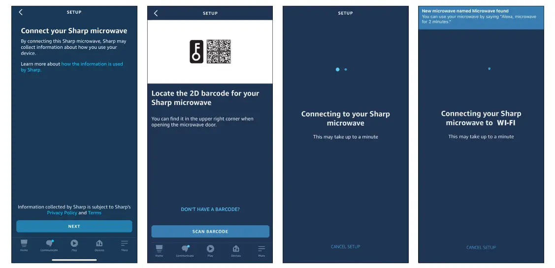 SHARP Smart Countertop Microwave Oven - SETUP 2