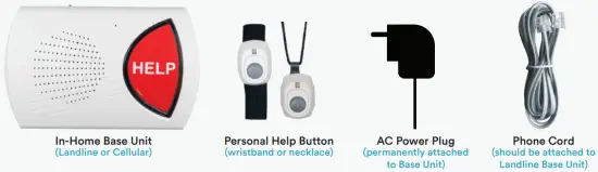 Bay Alarm Medical 003L In Home Medical Alert System - Base Kit