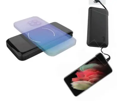 myCharge PCW10KK-A Powerpad+Cables 10K 10000mAh Internal Wireless Battery Portable Charger User Guide - Charging Devices