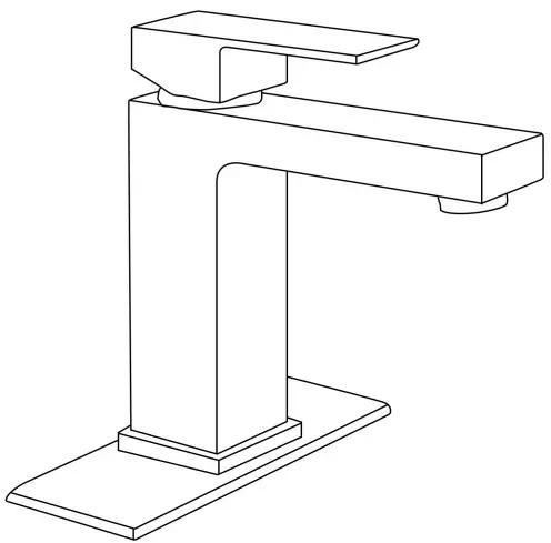 RBROHANT D0102HH0CRA Single Handle Single Hole Bathroom Faucet