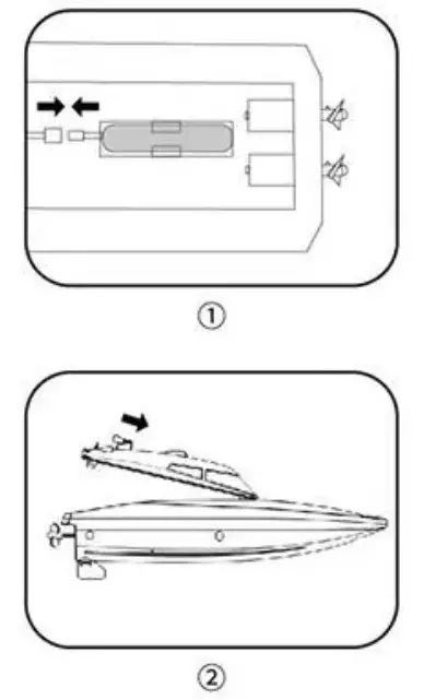Runhu Toys Factory S5X1 Remote Control Boat - BATTERY CHARGING AND ASSEMBLY FOR RC BOAT 3