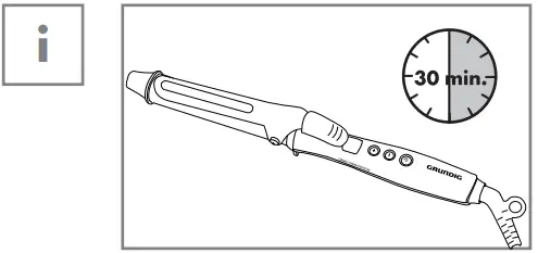 GRUNDIG HS 6430 Curl Sensation Hair Styler - Automatic shut of