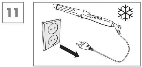 GRUNDIG HS 6430 Curl Sensation Hair Styler - Let cool down