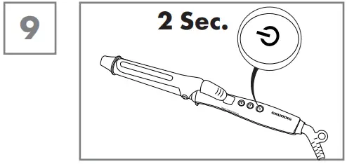 GRUNDIG HS 6430 Curl Sensation Hair Styler - Switch of