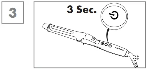 GRUNDIG HS 6430 Curl Sensation Hair Styler - Switch on