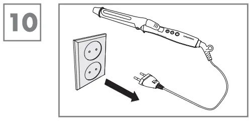 GRUNDIG HS 6430 Curl Sensation Hair Styler - power cord