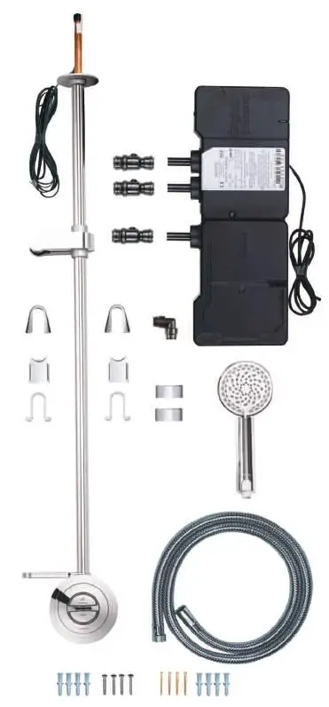 AQUALISA 400114 Digital Exposed with Adjustable Height Head fig3