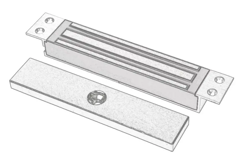 LOX LOCKING EM3500FM 280kg Electromagnetic Lock - Cover