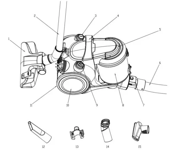 H Koenig stc56 700W Bagless Vacuum Cleaner - figure 1