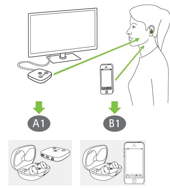 PHONAK TWE21EB Wireless Earbuds-FIG1