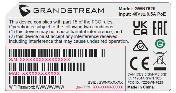 GRANDSTREAM-GWN7625-Indoor-WiFi-Access-Point-fig8