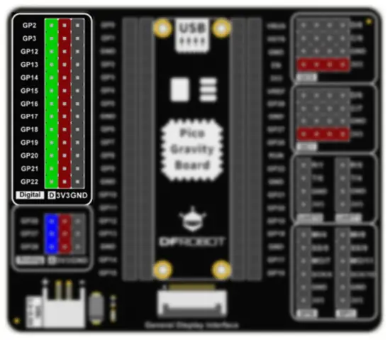 bou020 bouclier d'extension pour raspberry pico dfr0848 - Digital Port