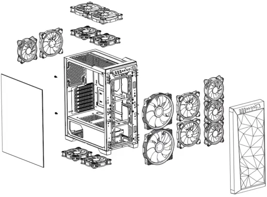 GAMDIAS APOLLO M1 Mid Tower PC Case - FIG 13