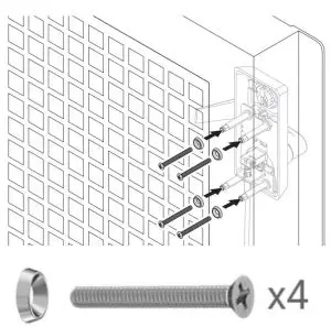 FIG 13 Secure trim with 4 screws