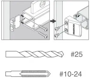 FIG 17 Install end cap bracket and