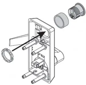 FIG 5 Install cylinder into trim