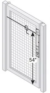 FIG 7 Align push side template and prepare holes and cutout