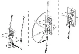 FIG 9 Attach cable to trim