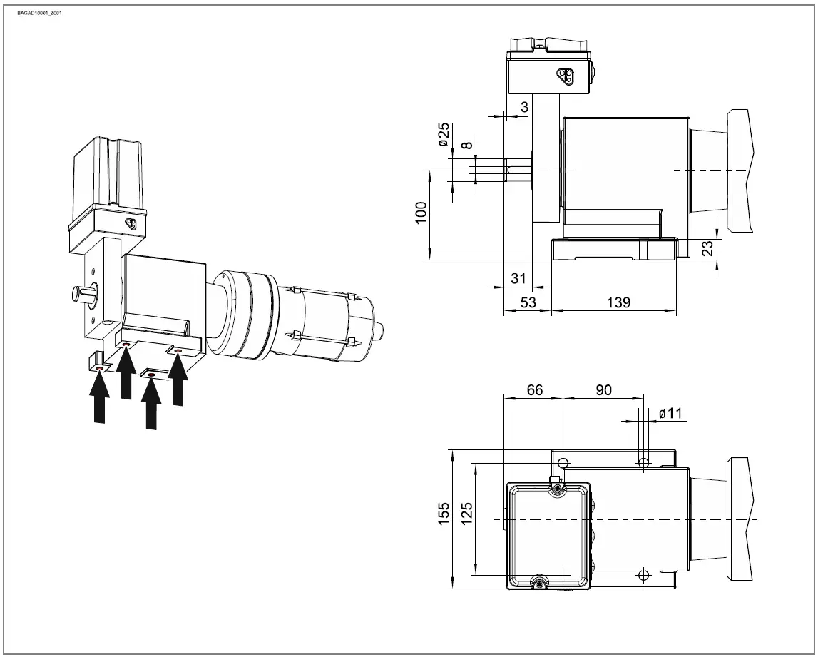 GfA ELEKTROMATEN 10003485.10002 Auto Reset Motor FIG 4
