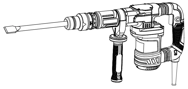 HERCULES HCE33 12 lb SDS Max Type Demolition Hammer