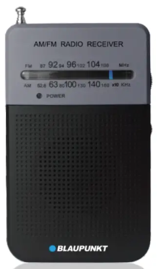 BLAUPUNKT PR3BK AM-FM Portable Radio